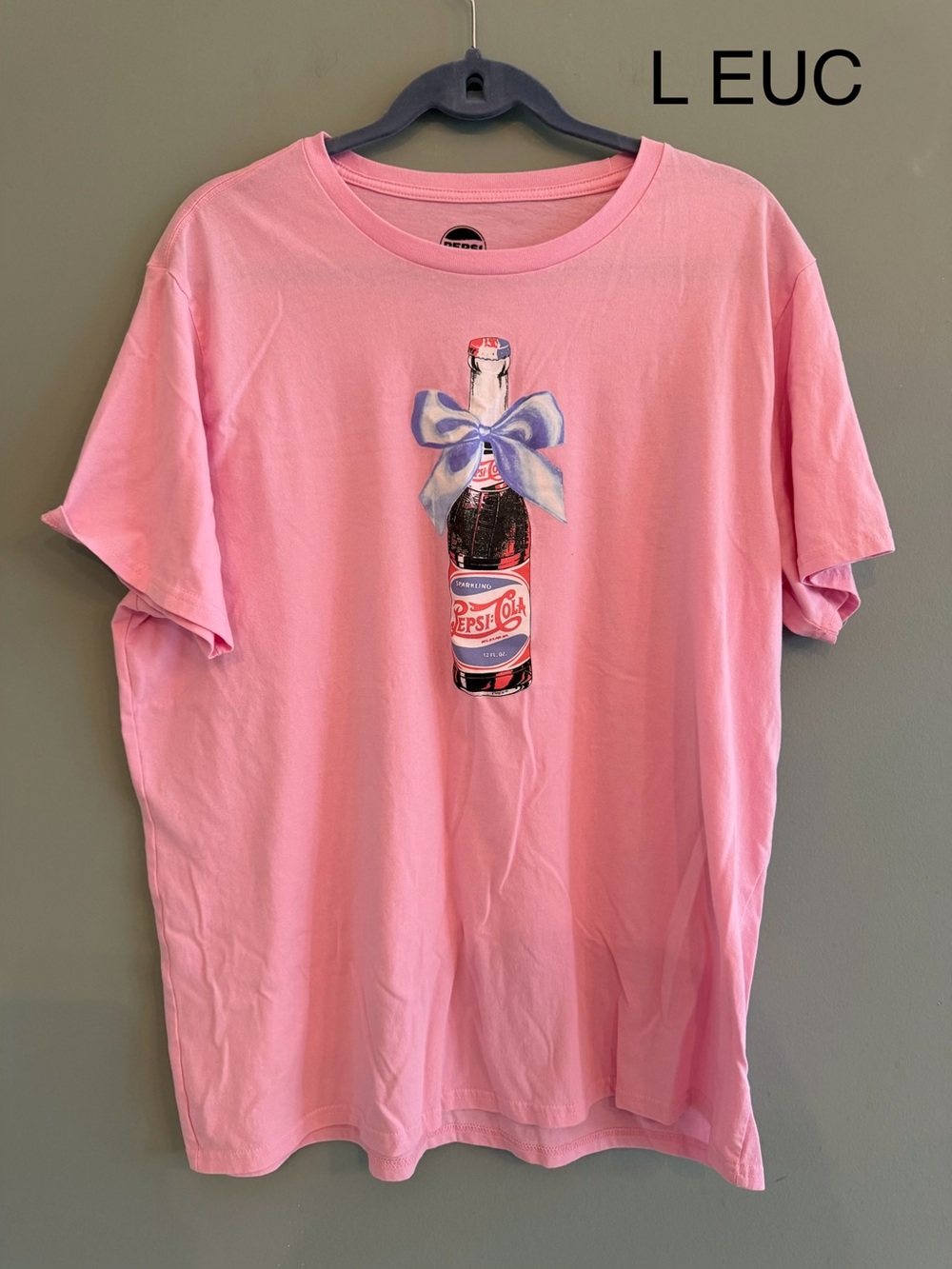 Pink Graphic Pepsi Soda Bottle Tee